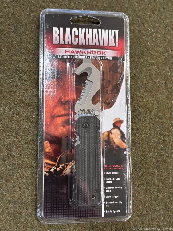 New Old Stock - Blackhawk Hawkhook Rescue Hook Knife - Excellent Condition-img-1