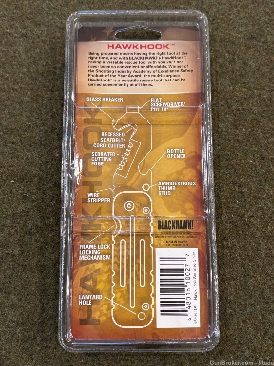 New Old Stock - Blackhawk Hawkhook Rescue Hook Knife - Excellent Condition-img-9