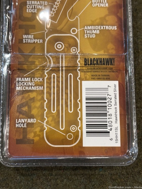 New Old Stock - Blackhawk Hawkhook Rescue Hook Knife - Excellent Condition-img-12