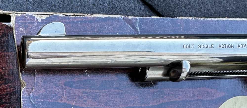 Colt Single Action Army Bright Nickel .357 Magnum, Unfired, 1981-img-10