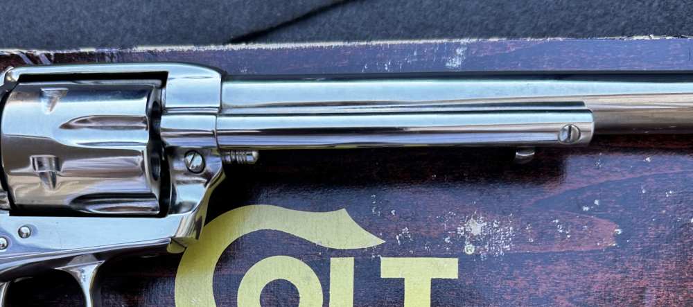 Colt Single Action Army Bright Nickel .357 Magnum, Unfired, 1981-img-17