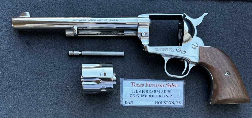 Colt Single Action Army Bright Nickel .357 Magnum, Unfired, 1981-img-36