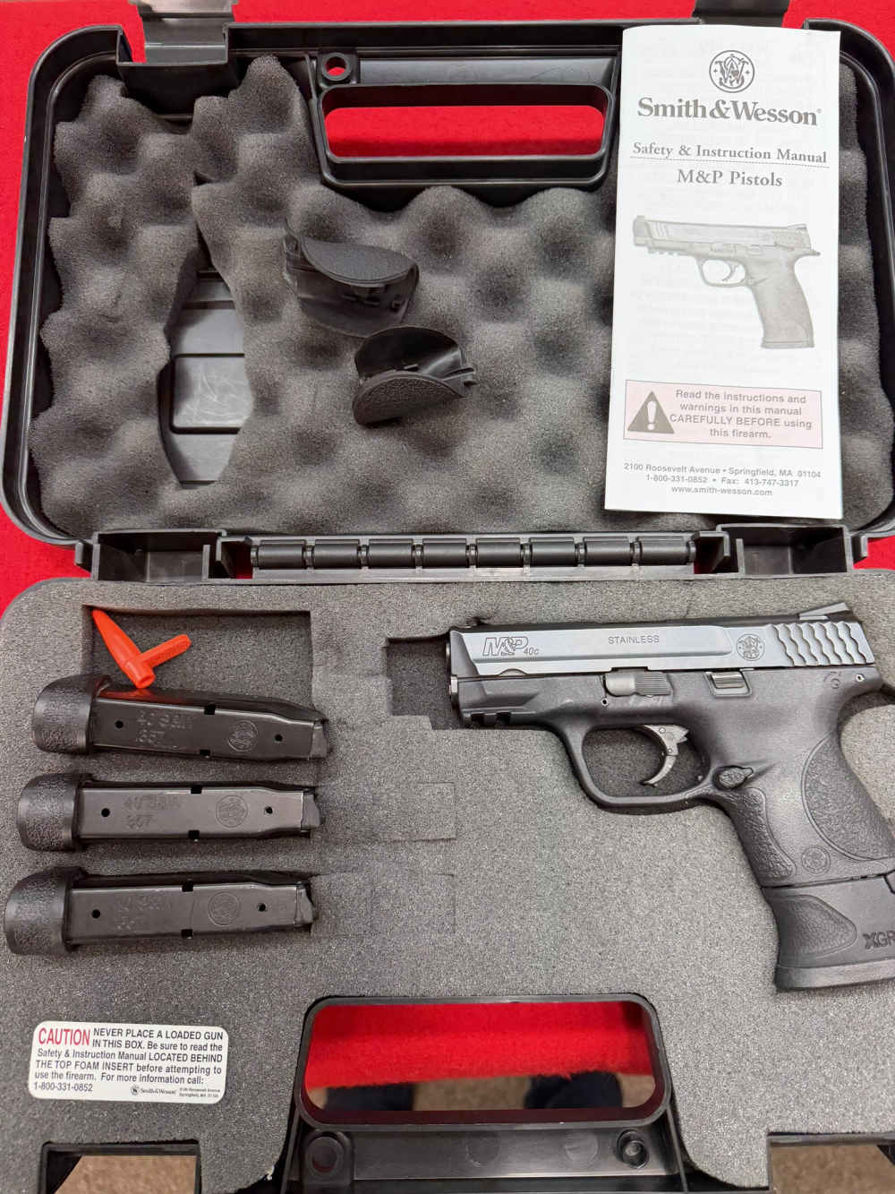 SMITH AND WESSON M&P40C 3.5" 40 S&W 4 MAGS CLEAN LIGHTLY USED -img-0