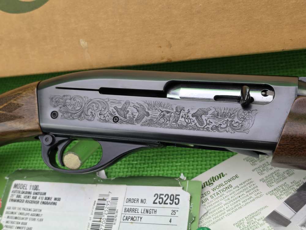 REMINGTON 1100 ENHANCED ENGRAVED * 410 GAUGE 25" VENTILATED RIB BRL SUPERB -img-13