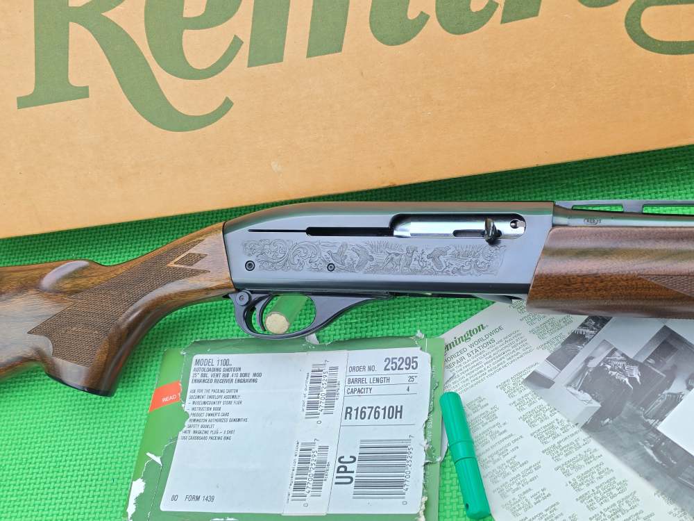 REMINGTON 1100 ENHANCED ENGRAVED * 410 GAUGE 25" VENTILATED RIB BRL SUPERB -img-18