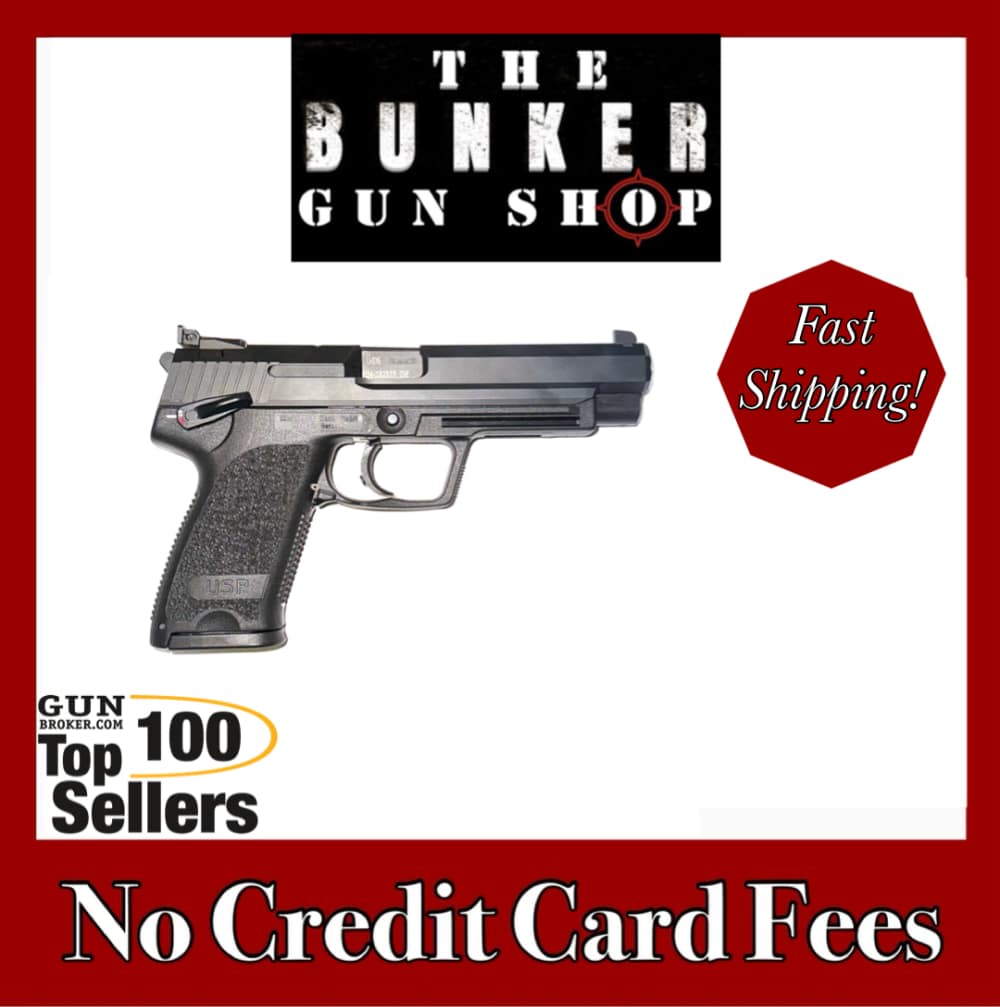 USED! HECKLER & KOCH USP EXPERT 9MM NO JET FUNNEL BOX 2 MAGS -img-0