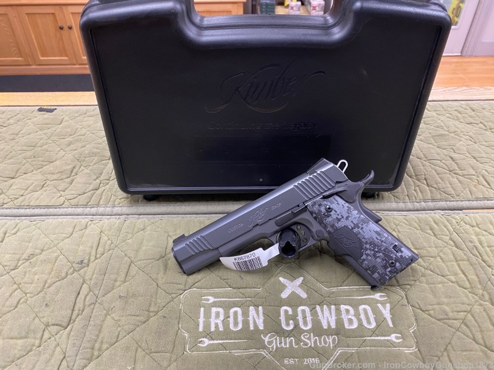 Kimber Mfg 3000235 Custom Covert 45 ACP 7+1 5” 1911 Laser Grips -img-0