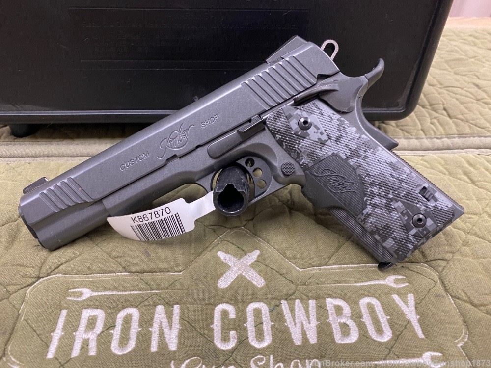 Kimber Mfg 3000235 Custom Covert 45 ACP 7+1 5” 1911 Laser Grips -img-1