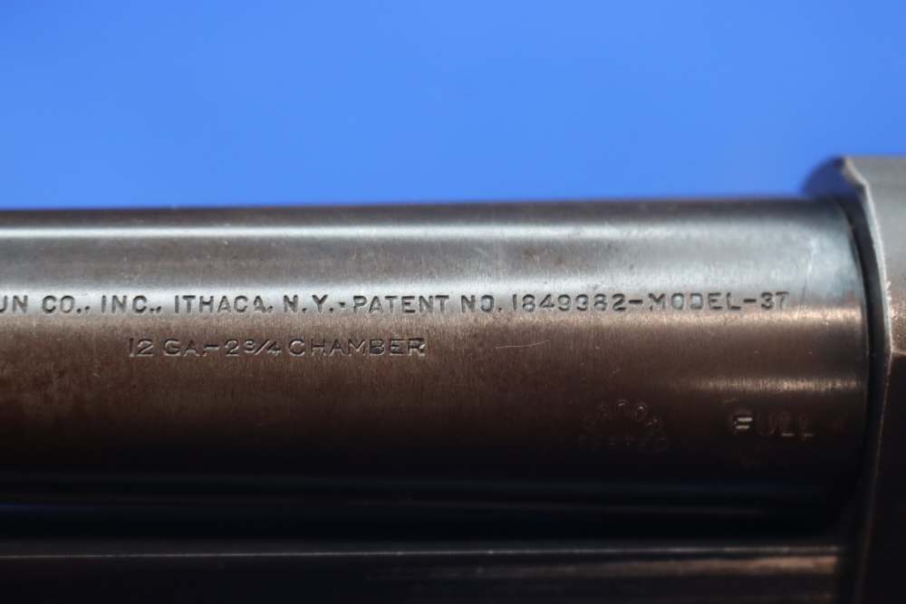Ithaca Model 37 12GA Pump Shotgun 26" Cutts Compensator Engraved 1947 MFG-img-29