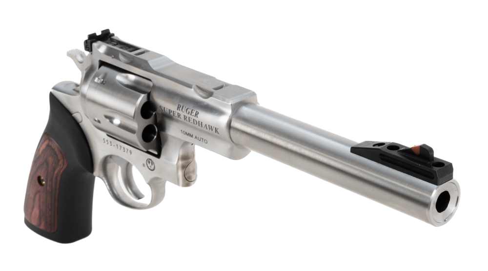 Ruger 5522 Super Redhawk Stainless Revolver 10mm 6-Shot 7.5" w/ Scope Rings-img-4