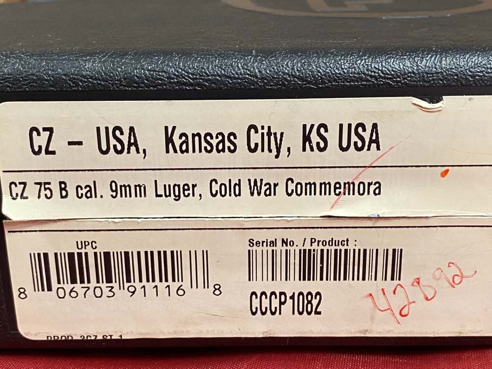CZ 75 Cold War Commemorative Used In Excellent Condition                   -img-19