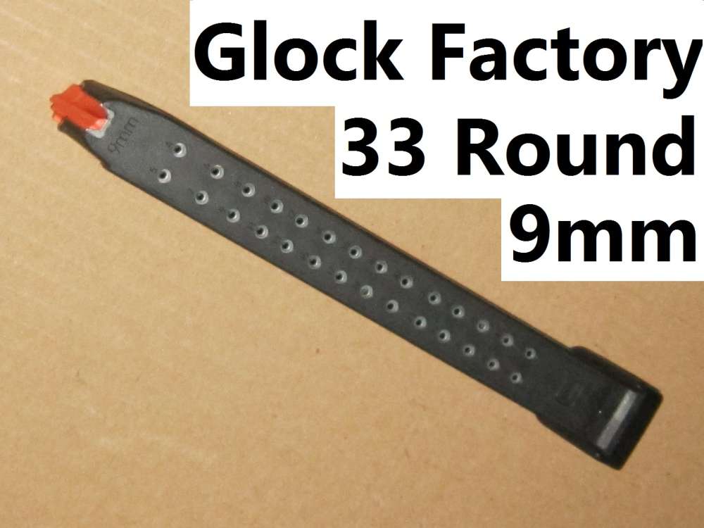 GLOCK 9mm 33rd Magazine FACTORY Mag 33 Round 17 19-img-0