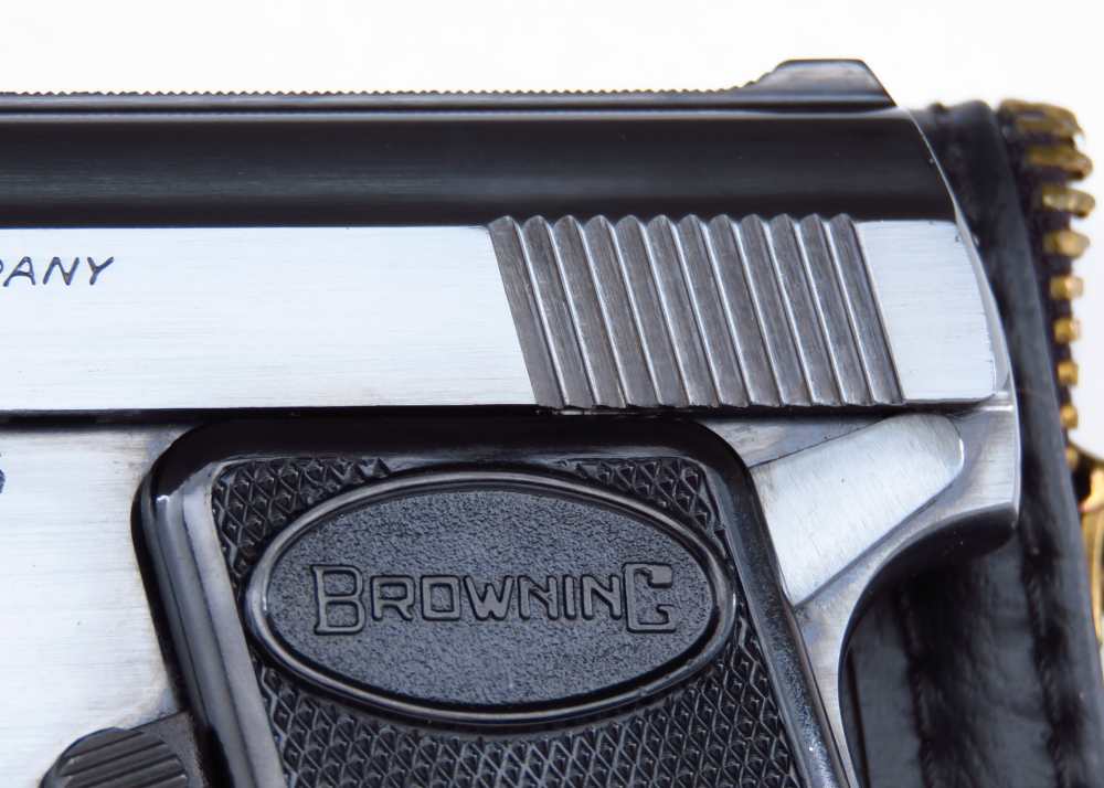 BEAUTIFUL 1967 Baby Browning Pocket Pistol W/ Bag Made In Belgium All Orig!-img-15