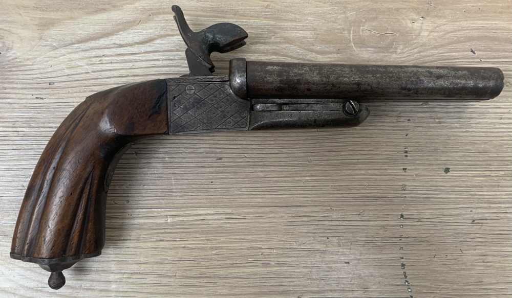 *PENNY NO RESERVE* BELGIAN PINFIRE, TWO SHOT, NO CASE-img-0