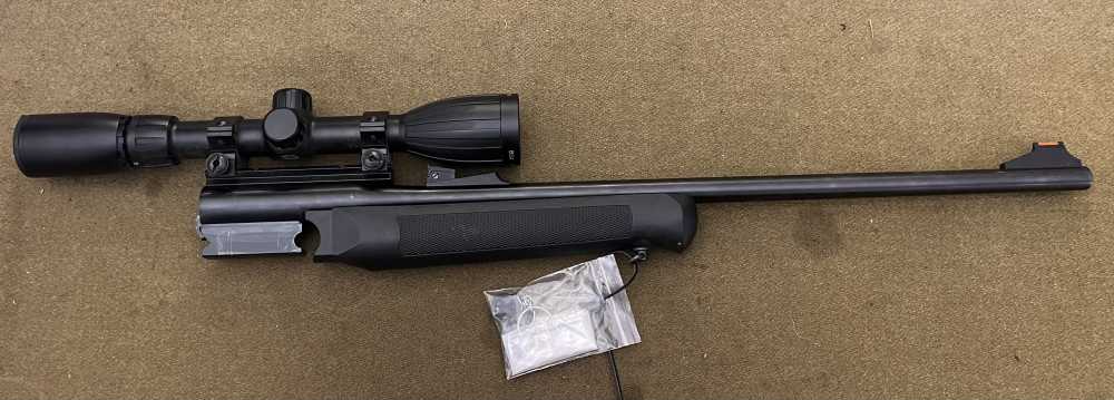 Taurus Rossi Braztech Wizard single shot .243 Winchester rifle barrel scope-img-0