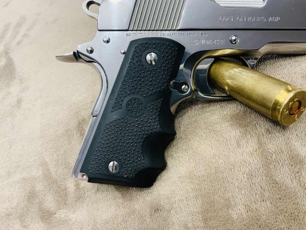 Colt Officiers MK IV Series 80 High Polished Stainless, .45ACP, 3.5” BBL.-img-13