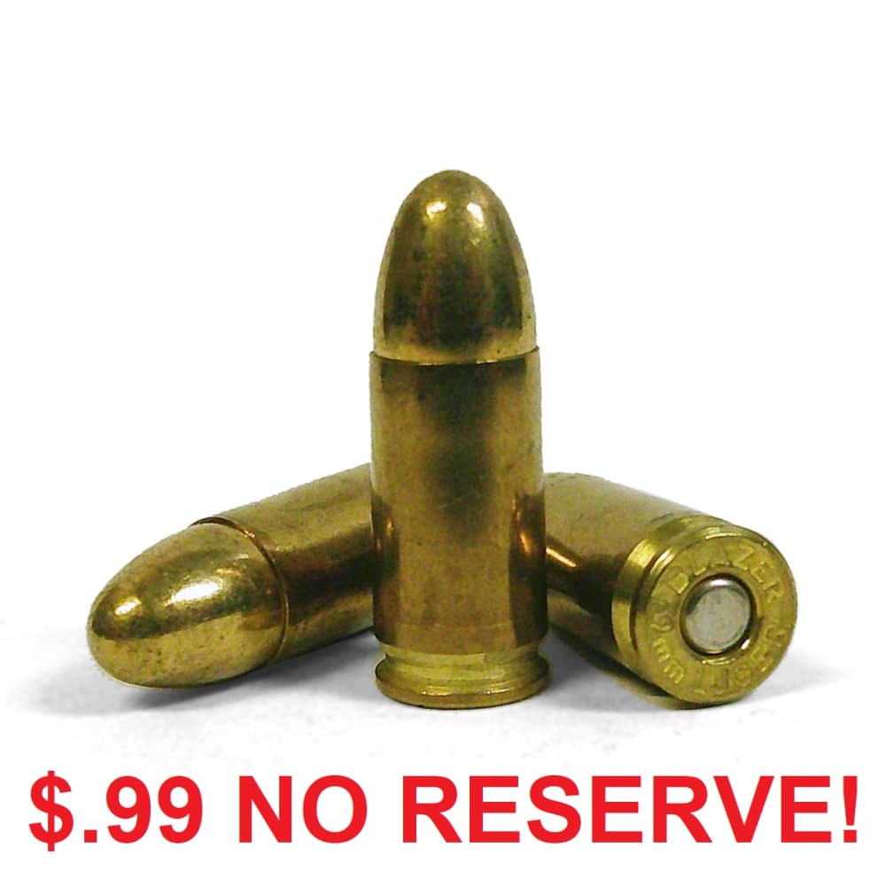 500 Rounds 9mm Ammo 9x19 FMJ 115 Gr. NATO Spec. New Brass. 9 mm ammo NR!-img-0