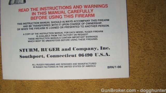 ruger new model bisley manual-img-1