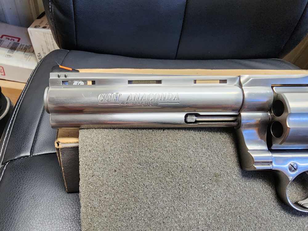 PICS! USED 2000 COLT ANACONDA 44 MAG 6 STAINLESS REVOLVER SNAKE GUN DT SS-img-13