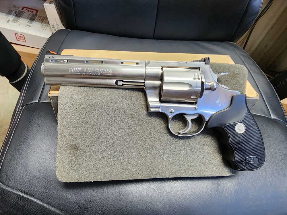 PICS! USED 2000 COLT ANACONDA 44 MAG 6 STAINLESS REVOLVER SNAKE GUN DT SS-img-10