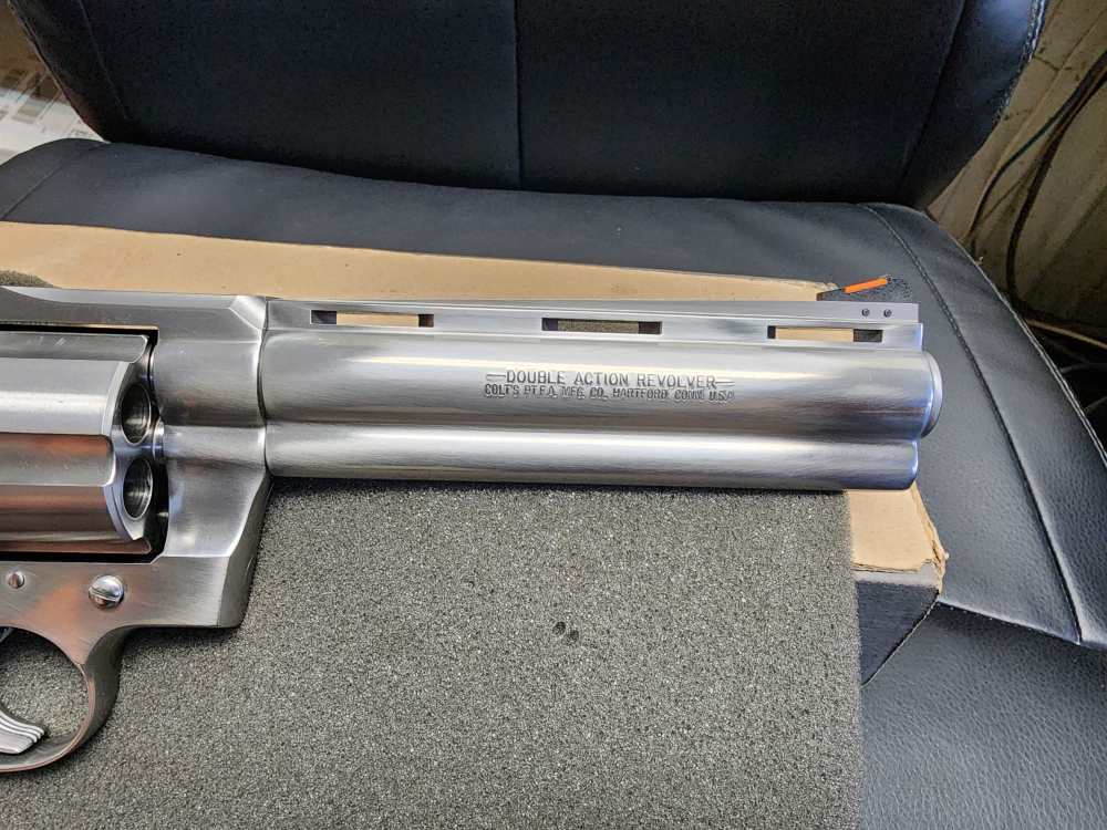 PICS! USED 2000 COLT ANACONDA 44 MAG 6 STAINLESS REVOLVER SNAKE GUN DT SS-img-9