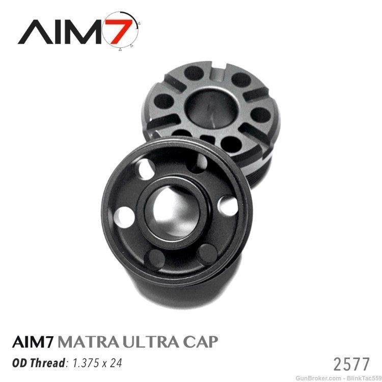 Aim7 Flash Hider Front Cap for SILENCER , MATRA ULTRA 1.375X24-img-1