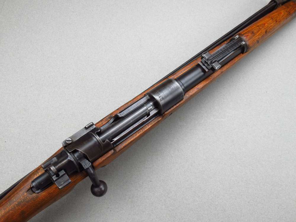 Rare 1940 WWII German ERMA Erfurt AX Mauser Karabiner k98 8mm 98 rifle 98k -img-146