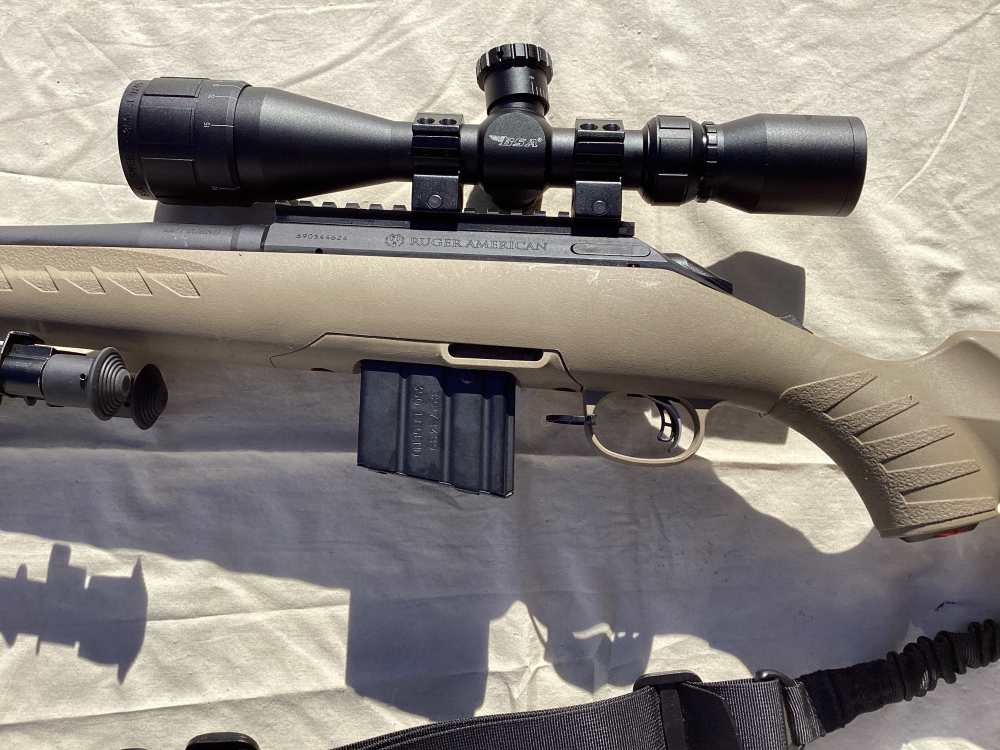 Ruger American 350 Legend RH Tan Stock BSA Scope-img-14