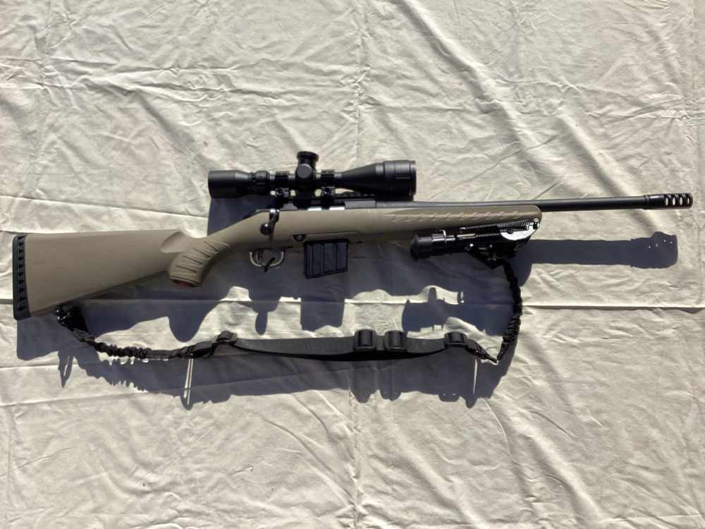 Ruger American 350 Legend RH Tan Stock BSA Scope-img-0