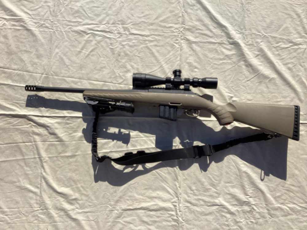 Ruger American 350 Legend RH Tan Stock BSA Scope-img-13