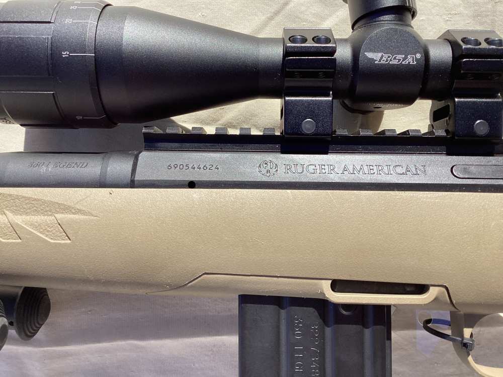 Ruger American 350 Legend RH Tan Stock BSA Scope-img-16