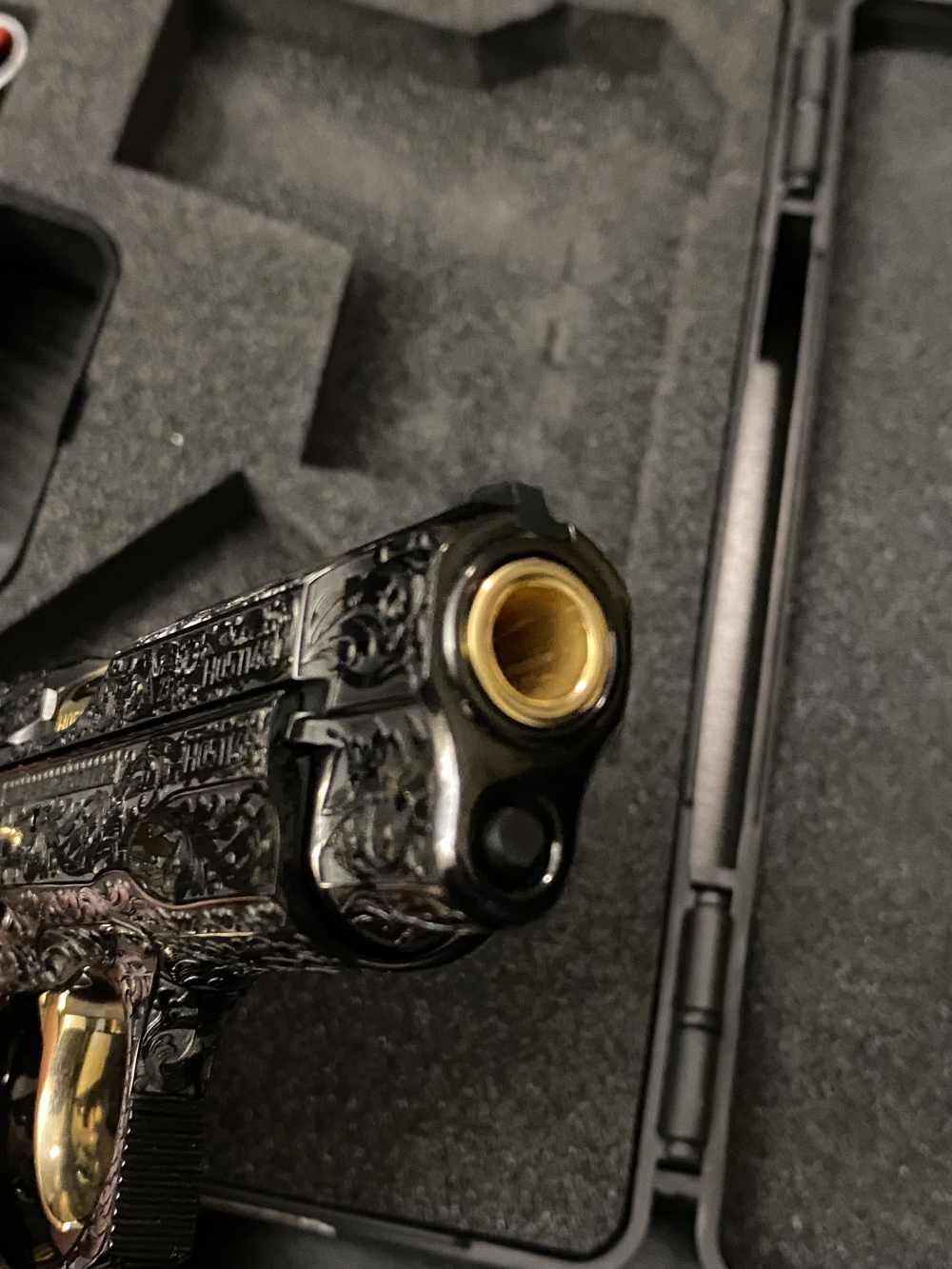 CZ 75 Compact Gold/Royal blued Engraved-img-17