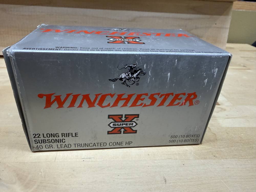 WINCHESTER 22LR SUBSONIC 40GR  500ROUNDS -img-1