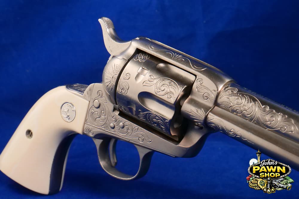 1916 Colt Single Action Army Revolver In VG Engraved Shape - 32-20 Win-img-3