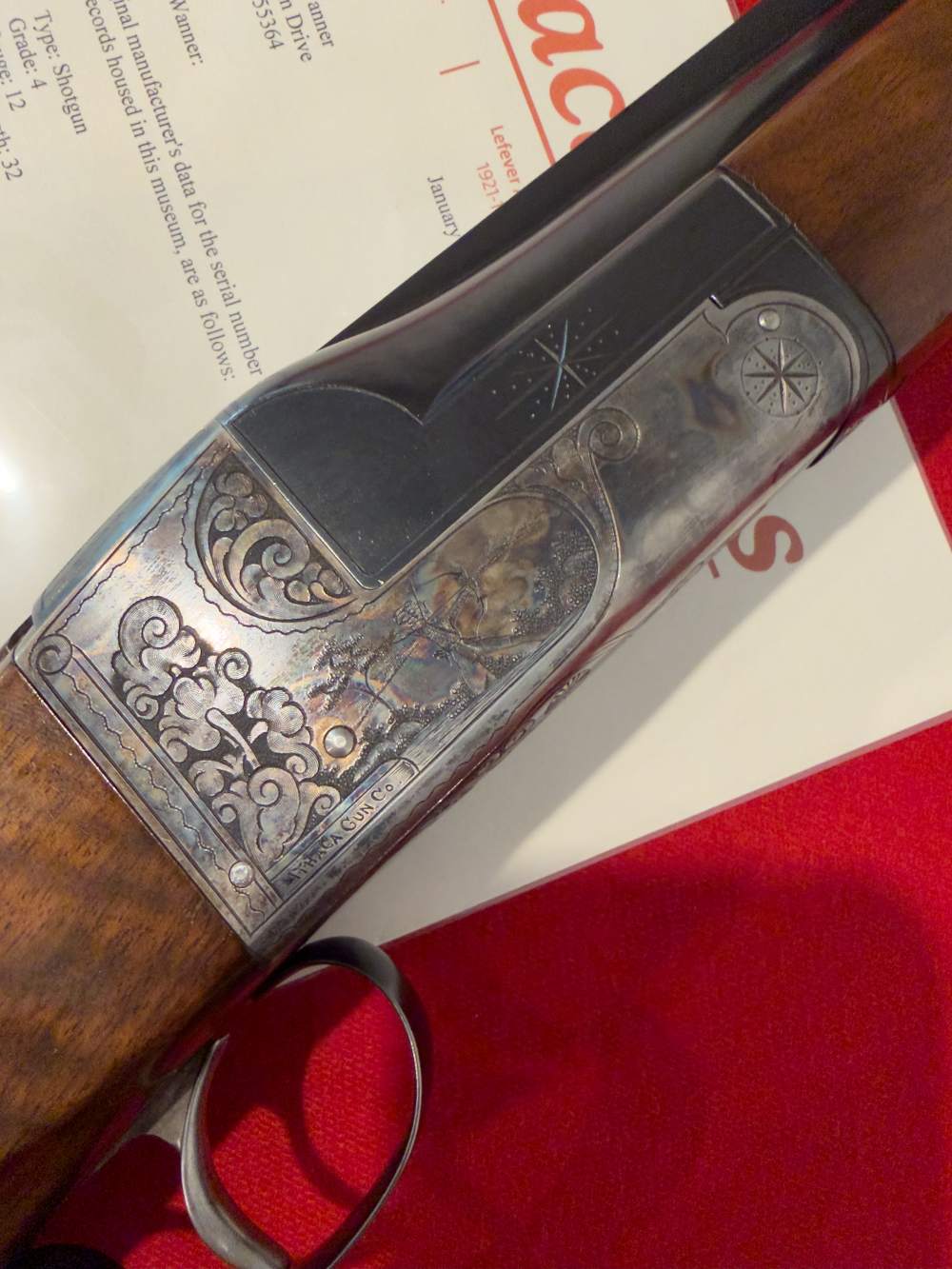 Fabulous Factory Engraved 12 GA Ithaca Grade 4E Single Barrel Trap Shotgun -img-15