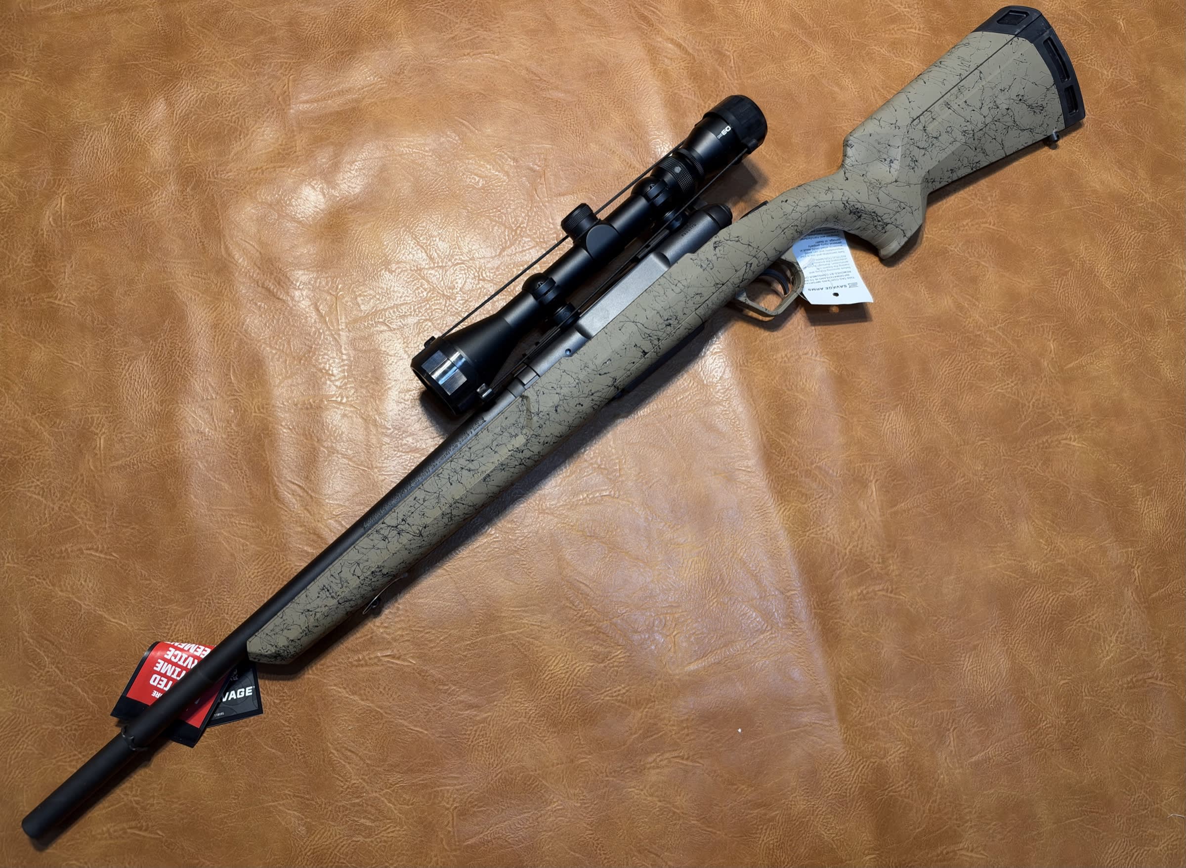 Savage AXIS .350 Legend Bolt Action Rifle FDE Viridian 3-9x Scope-img-2