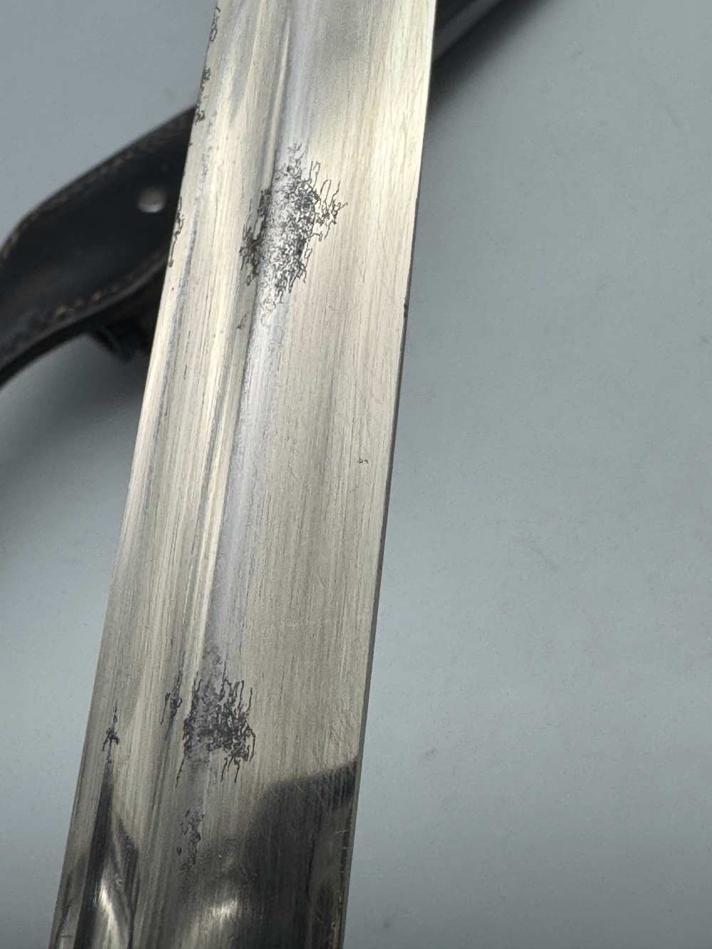 WW2 German Etched Bayonet PUMA Infanterie Rgt 47 Luneburg dagger k98 knife-img-13