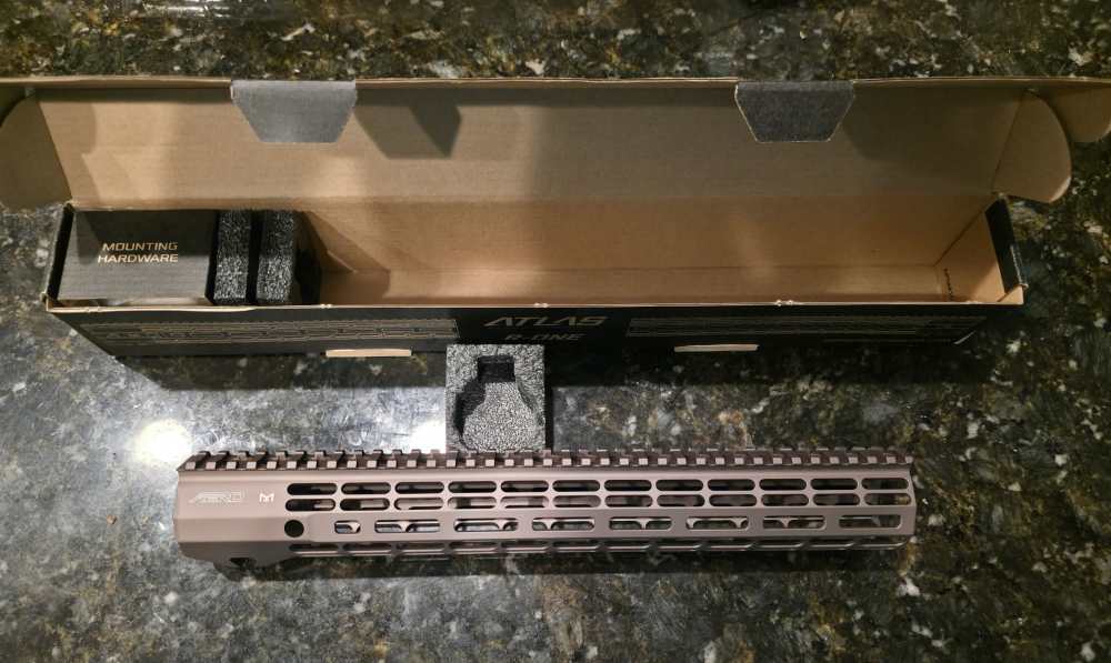 NEW Aero Precision M5 15" ATLAS R-ONE M-LOK Handguard Kodiak Brown -img-0