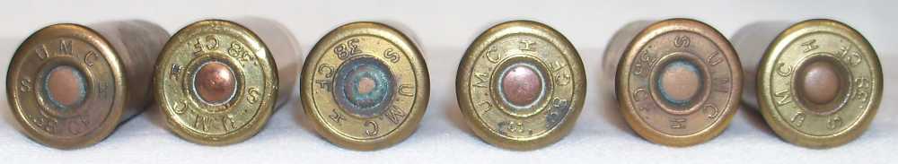 38-40 raised headstamps UMC S H 38CF times 6 rounds-img-1