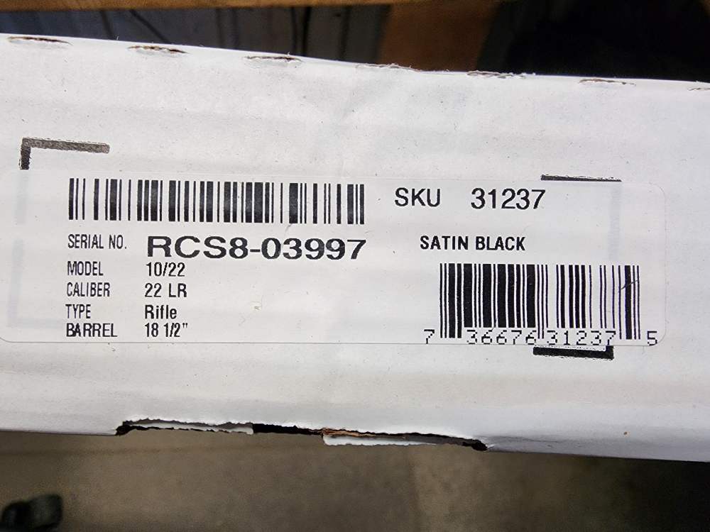 PICS! NEW RUGER SPORTER 10/22 RIFLE ENGRAVED .22 31237 10 22 SERIES WALNUT-img-1