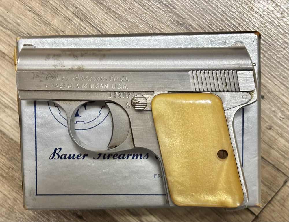 BAUER AUTOMATIC 25 ACP W/ BOX. NO RESERVE -img-0