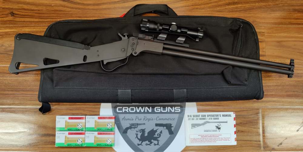CZ / Springfield M6 Scout in 22 Hornet & 410 Bore, RARE & EXCELLENT-img-0