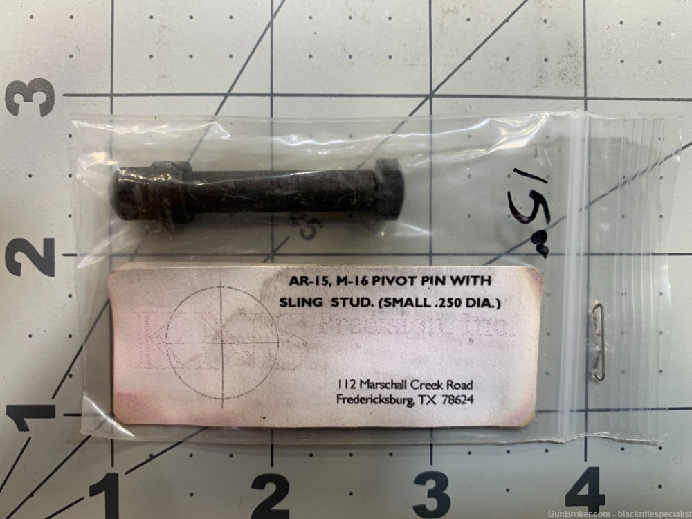 KNS Precision AR15 Pivot Pin with Sling Stud .250"-img-0