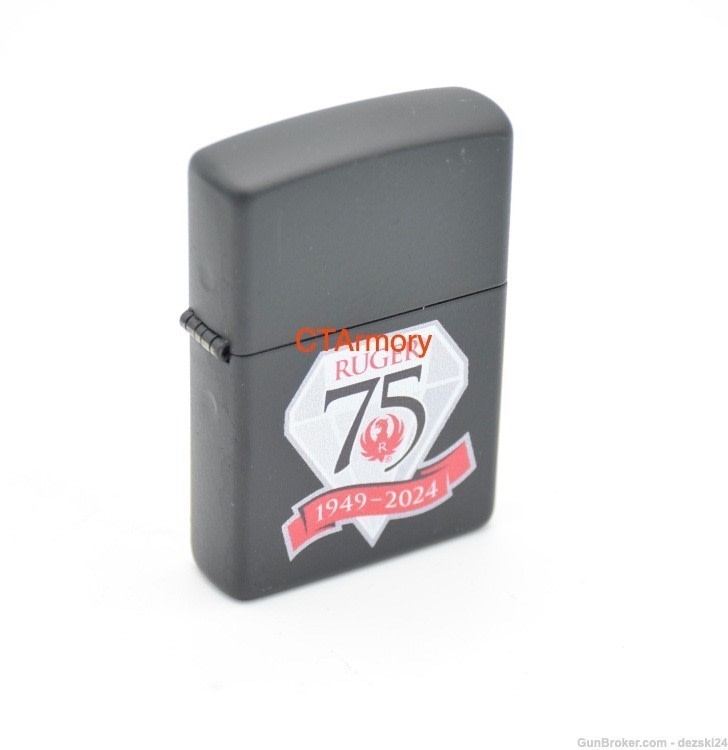 RUGER FIREARMS 75TH ANNIVERSARY BLACK MATTE FACTORY ZIPPO LIGHTER 10/22 LCP-img-5