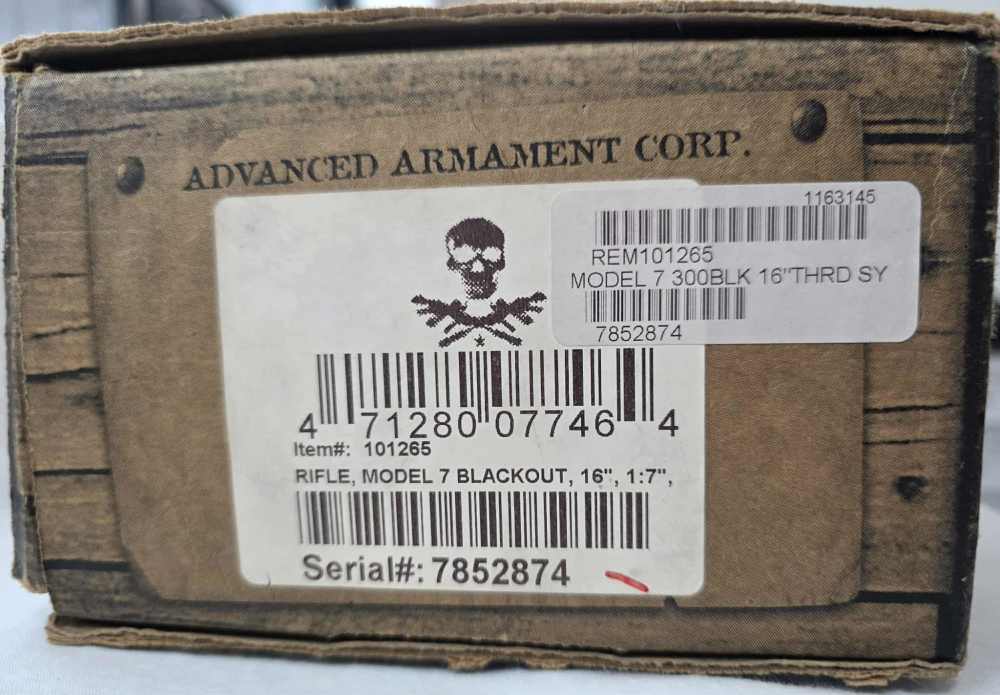 Remington model seven 7 300 AAC Blackout 7.62x35mm Advanced Armament Corp -img-9