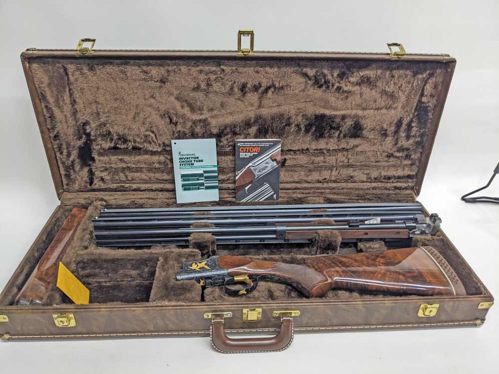 EXCELLENT 1989 Browning Citori Grade VI Three Barrel Set 20ga 28ga .410 -img-0