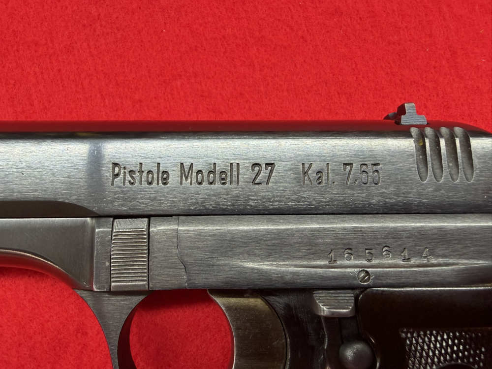 1942 CZECH CZ 27 7,65 (32 ACP) (4) 9RD MAGS W/ HOLSTER MATCHING SN LIKE NEW-img-6