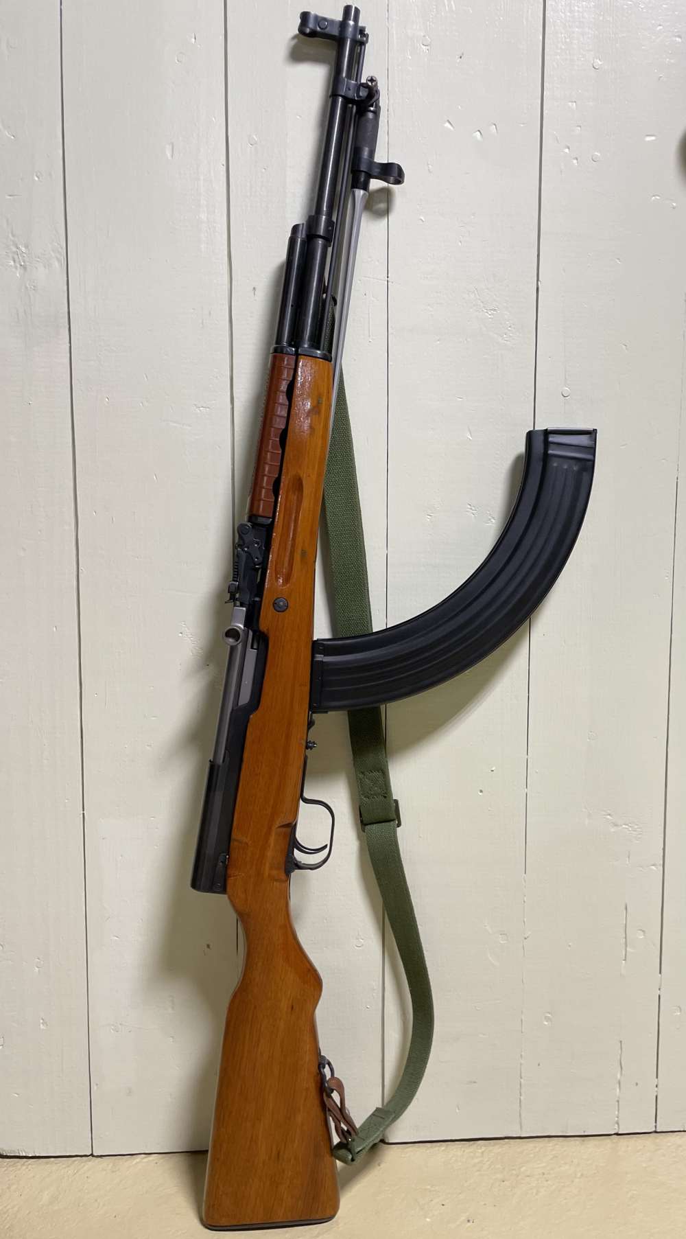 Extremely Rare Vintage 60rd Sks Magazine , Flat Back / Unknown Maker /-img-1