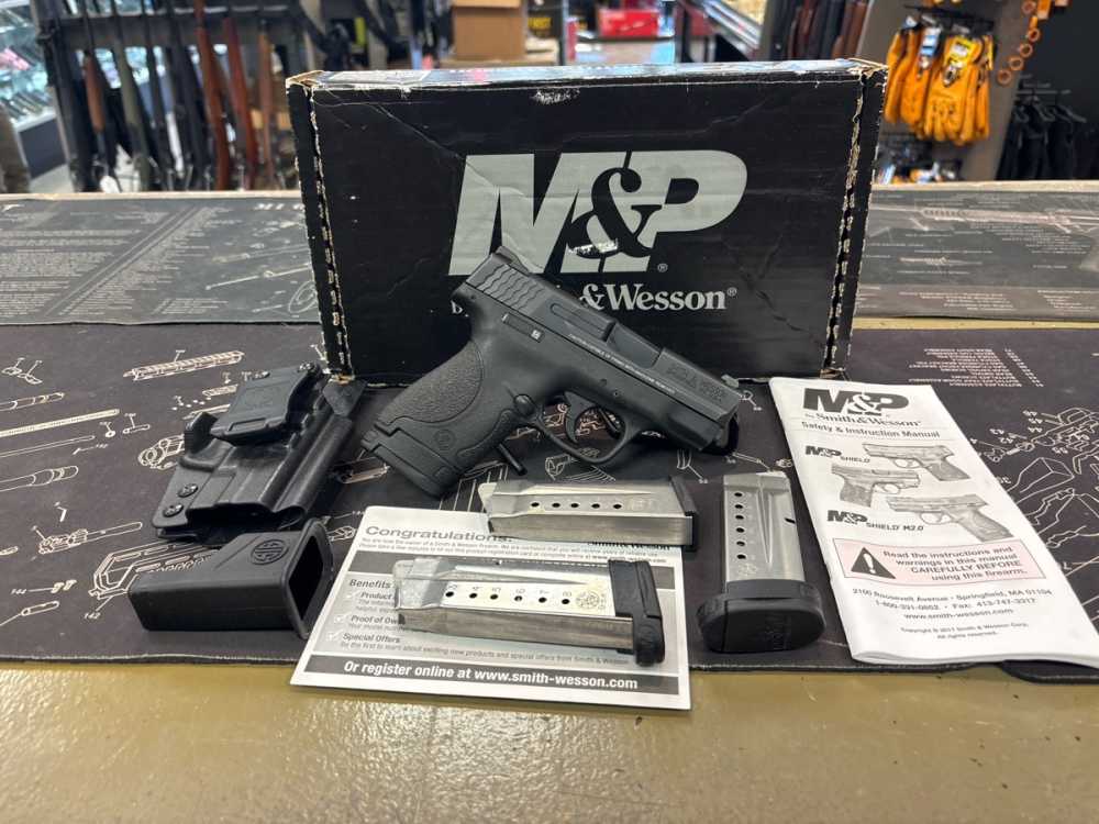 NICE Smith & Wesson M&P9 Shield w/ Box & 4 Mags - NR - PENNY - .01-img-0