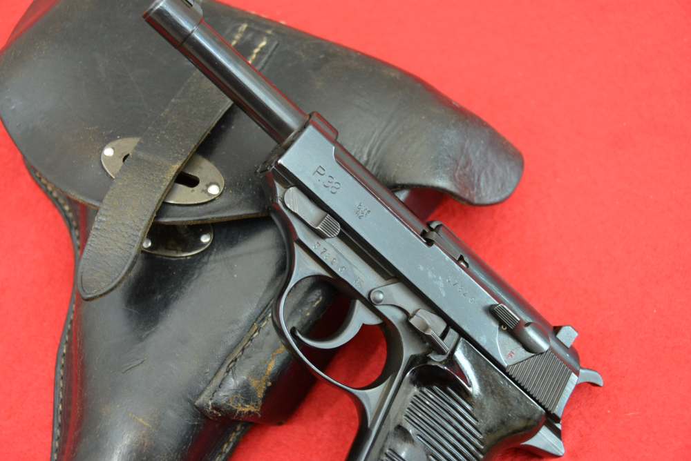 Rare Early-Production Mauser BYF 42 P.38 Full Rig-img-1